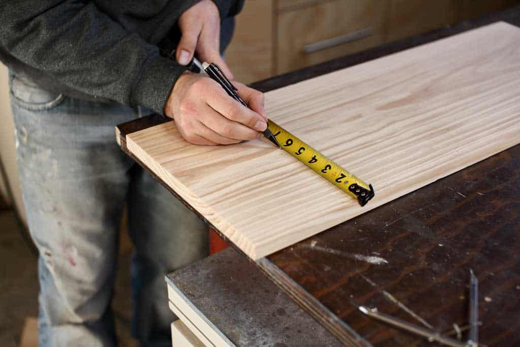 using a measuring tape