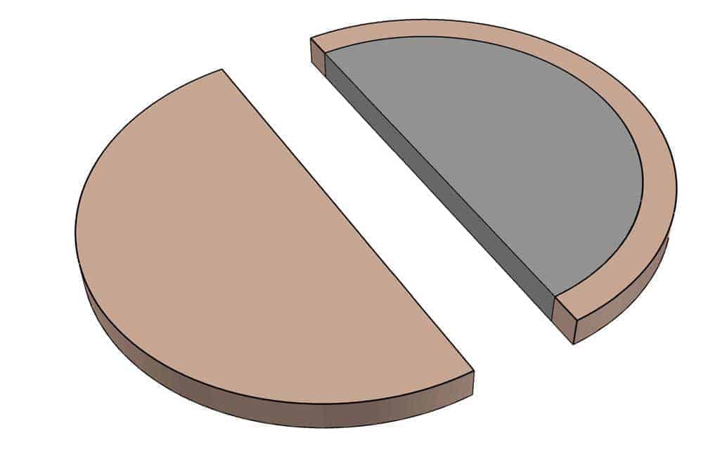 cutting out circle for DIY towel holder ring