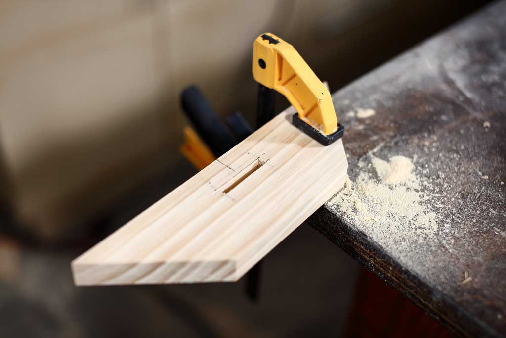 support board with incision cut