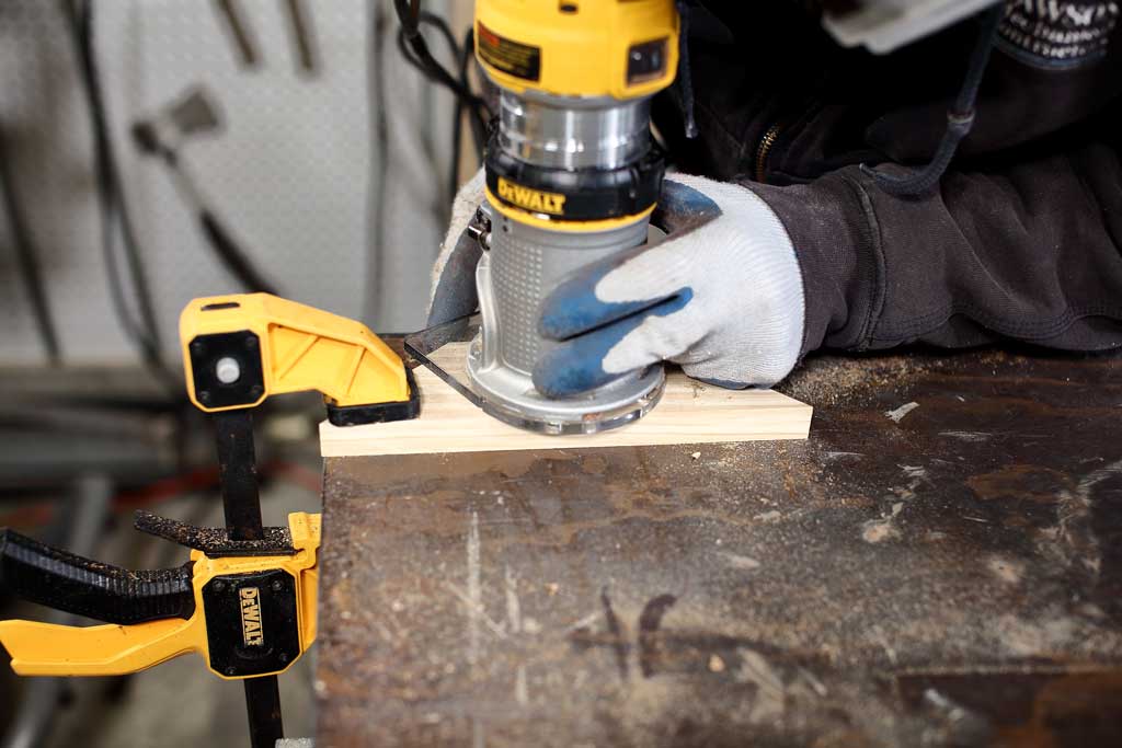using wood router on wood