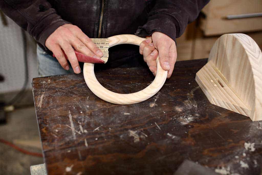 sanding towel holder ring
