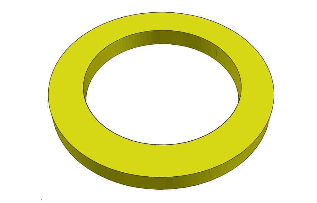 cutting ring for the towel holder