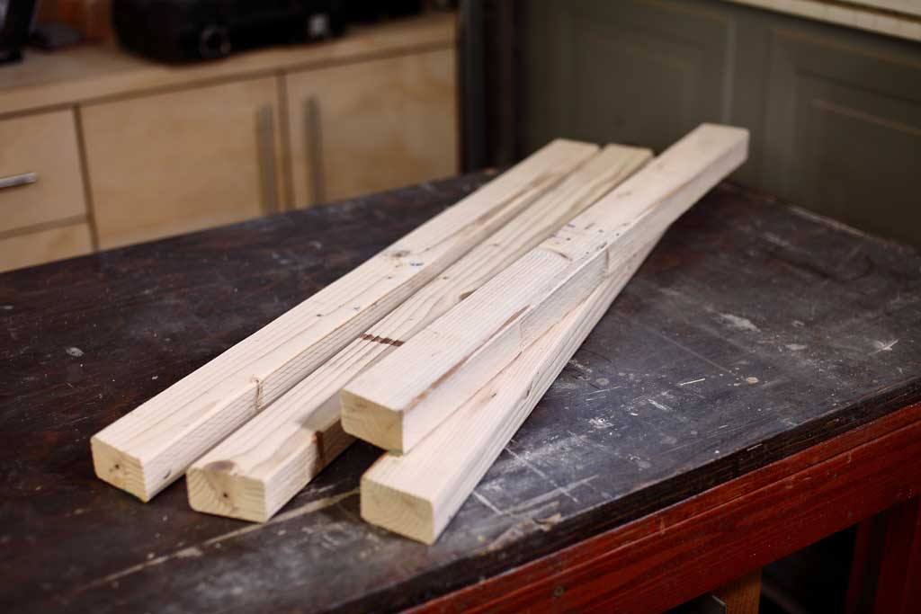 legs for the DIY rabbit hutch