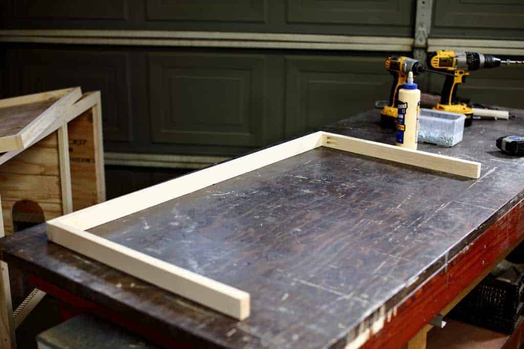 fascia for DIY rabbit hutch