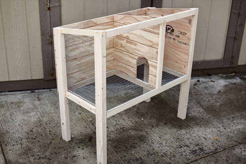 DIY rabbit hutch