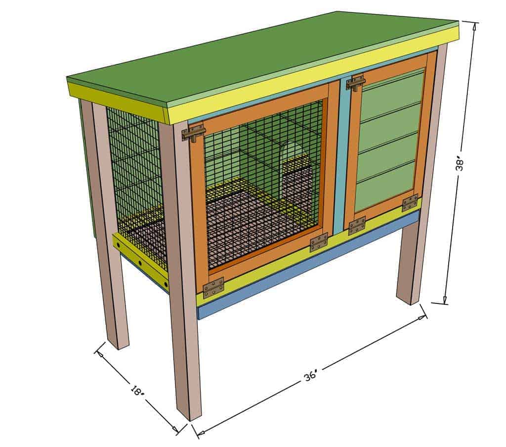 diy Rabbit hutch for indoor and outdoor