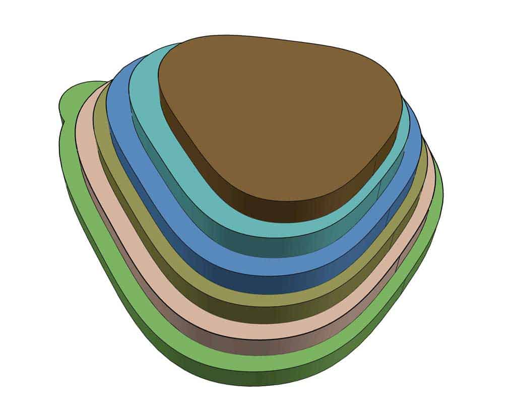 attaching layers of board for birdhouse