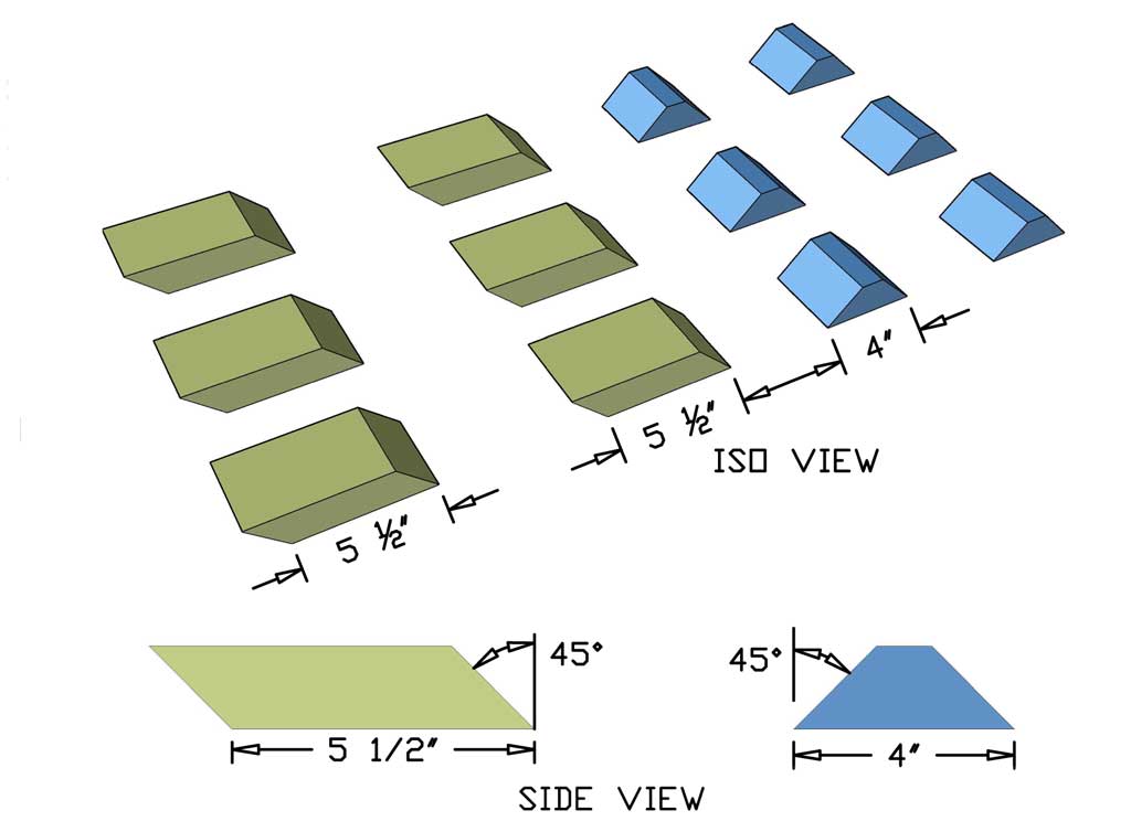 cutting diagonal boards of the diy farmhouse bench