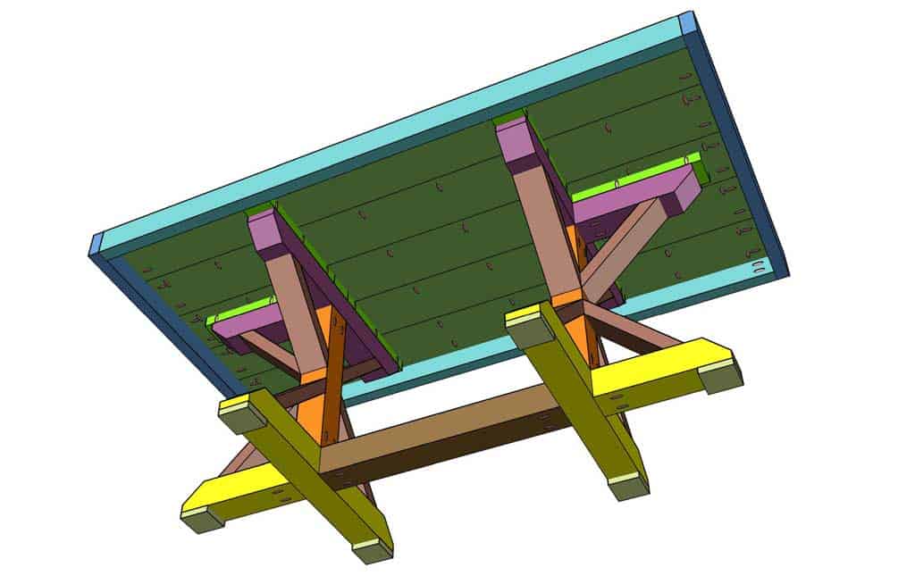 DIY Farmhouse Dining Table