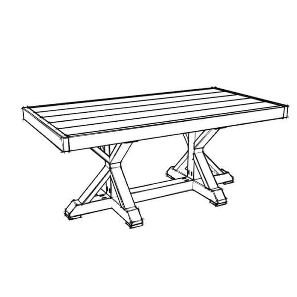 DIY Farmhouse Dining Table