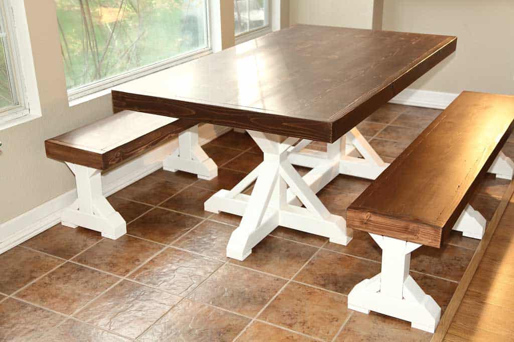 DIY Farmhouse Dining Table