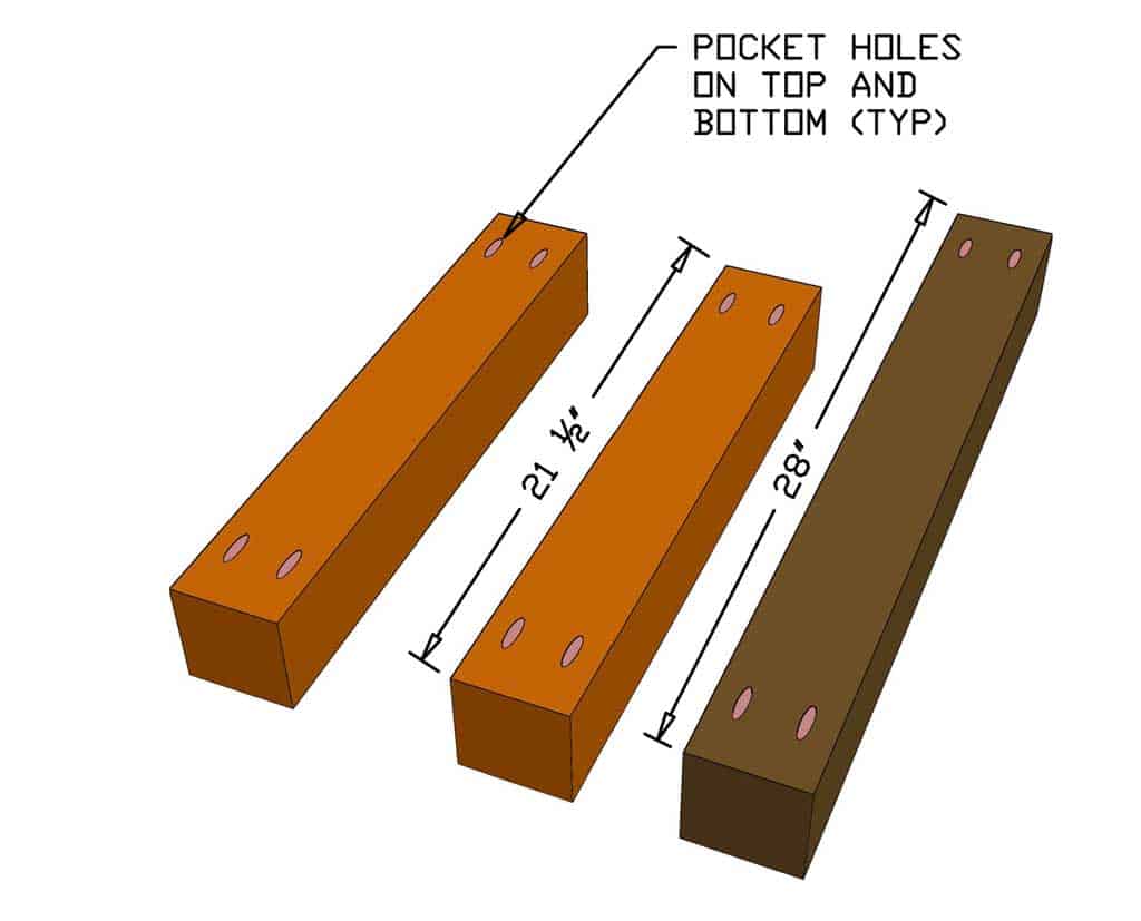 cutting legs for DIY Farmhouse Dining Table