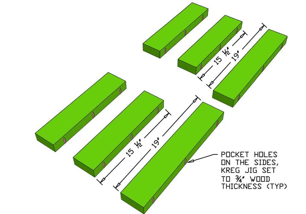boards for DIY Farmhouse Dining Table