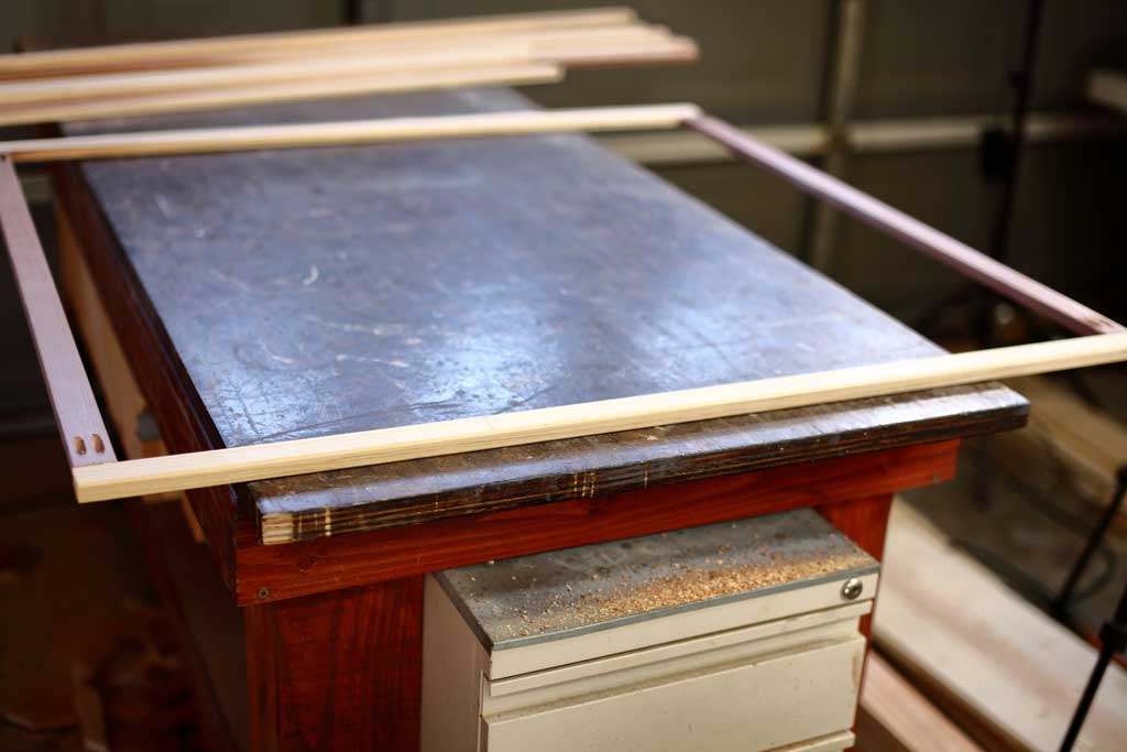 trellis frame for arbor with bench