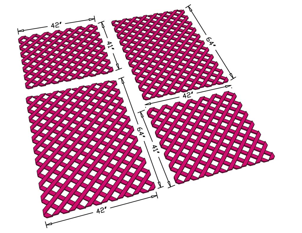 cutting trellis for DIY Garden Arbor with a Bench