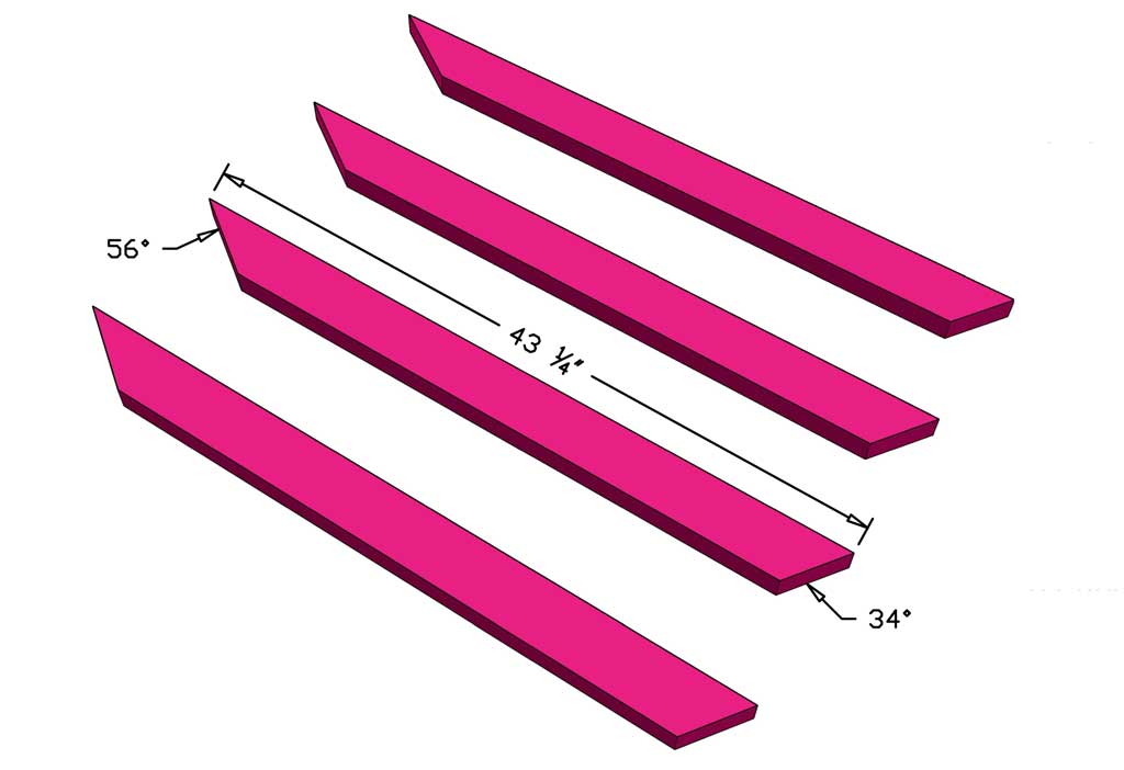 Diagonal Frame Boards for the Chicken Coop