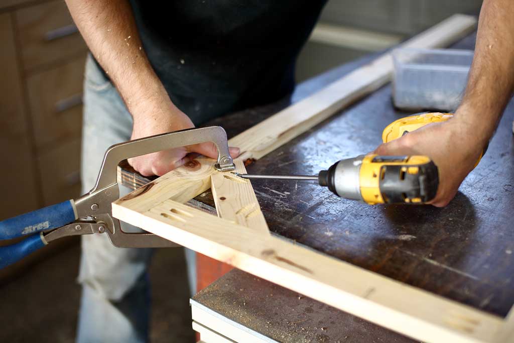 attaching side frame door for chicken coop