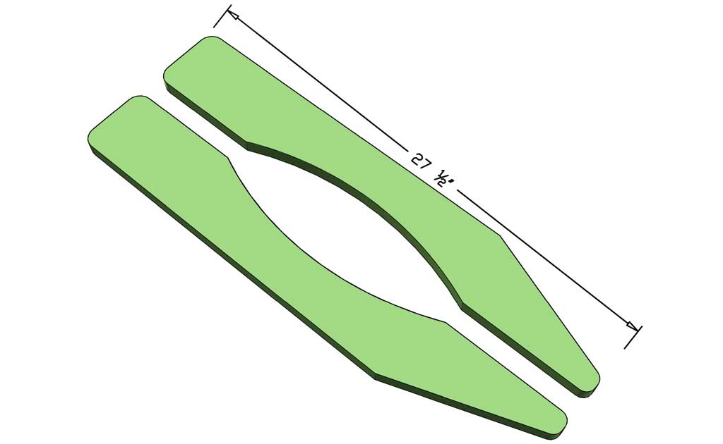 armrest for DIY Adirondack Chair