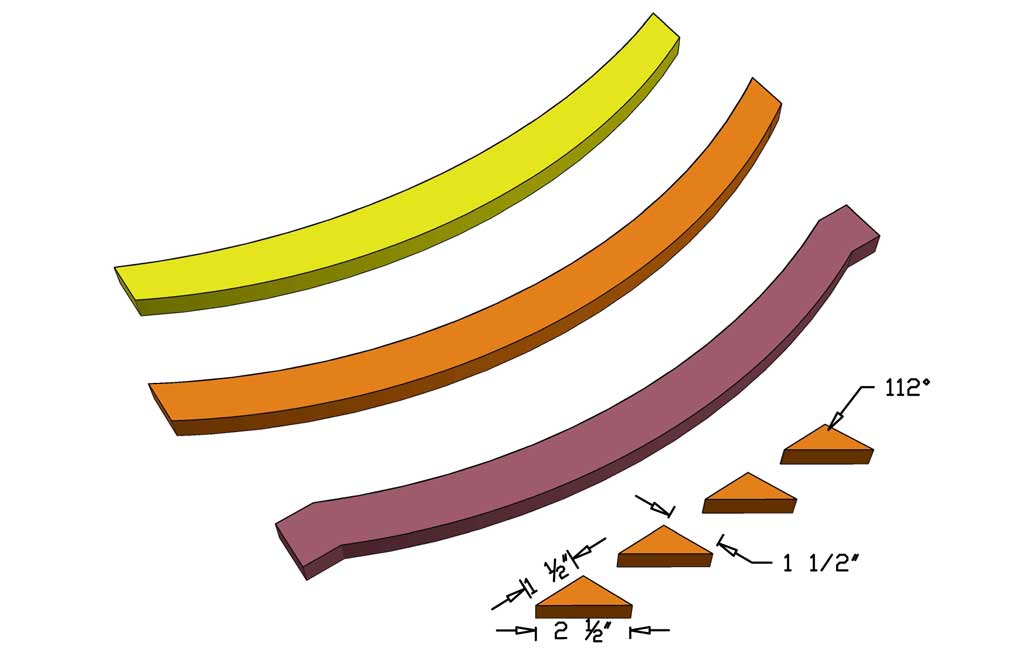 back brace boards for DIY Adirondack Chair