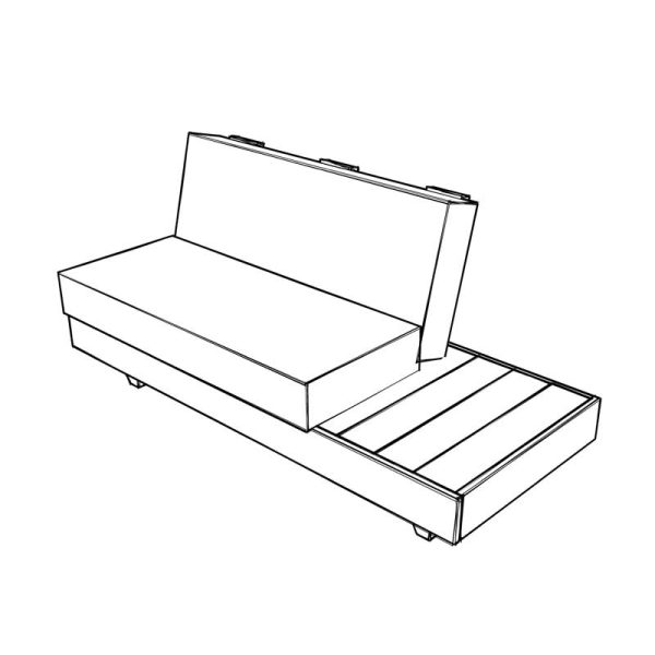 DIY outdoor sofa with cushions