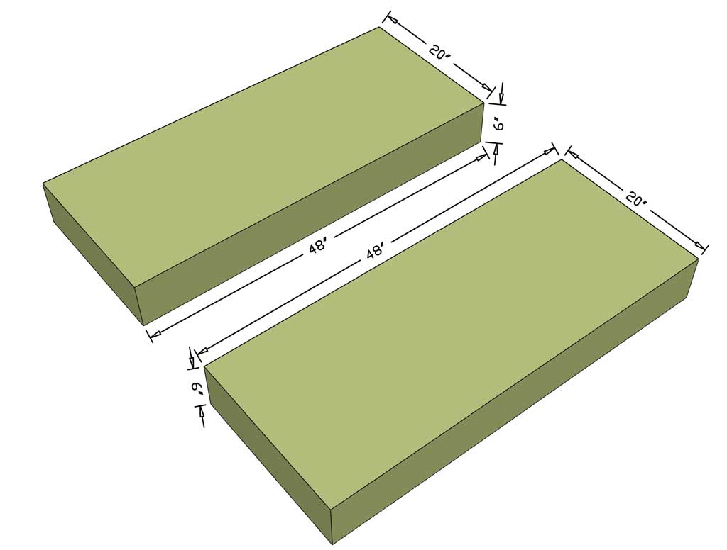 cutting cushions for outdoor sofa