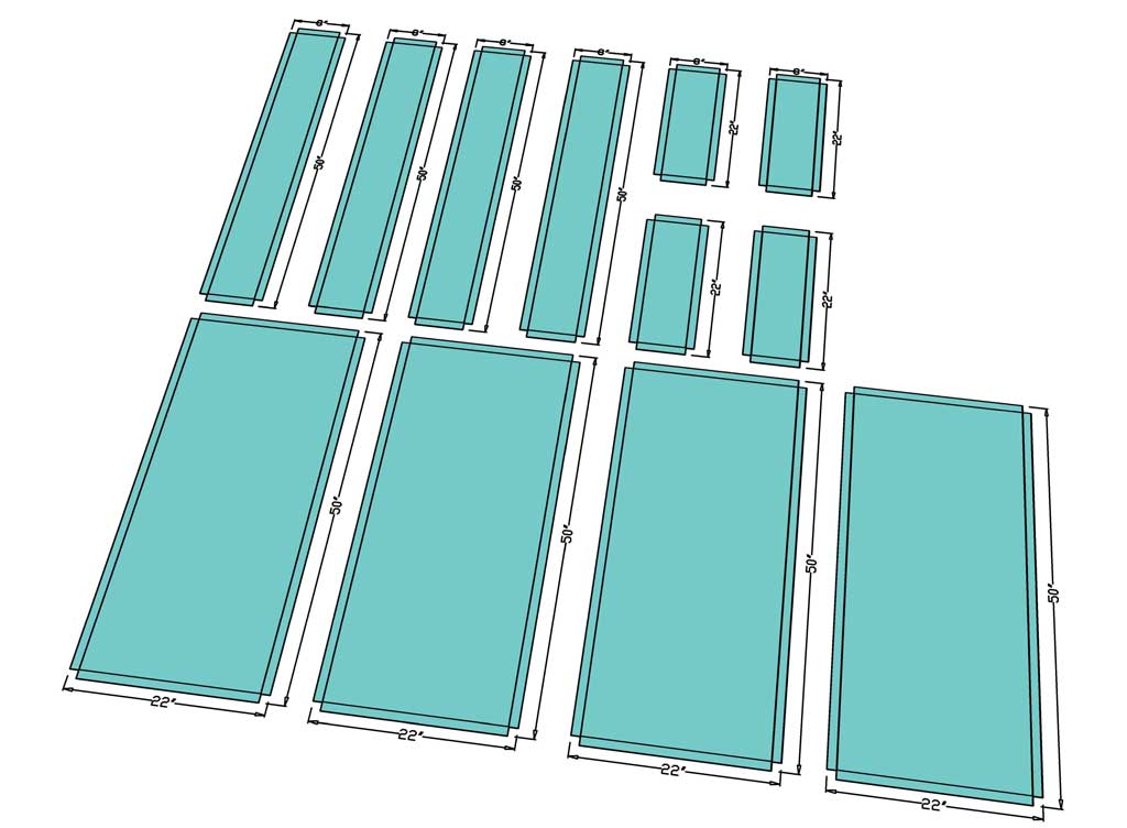 cutting outdoor fabric for sofa