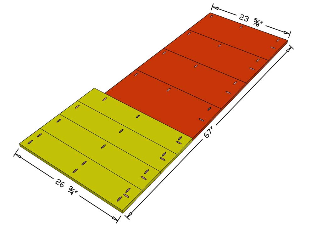 connecting sofa slats
