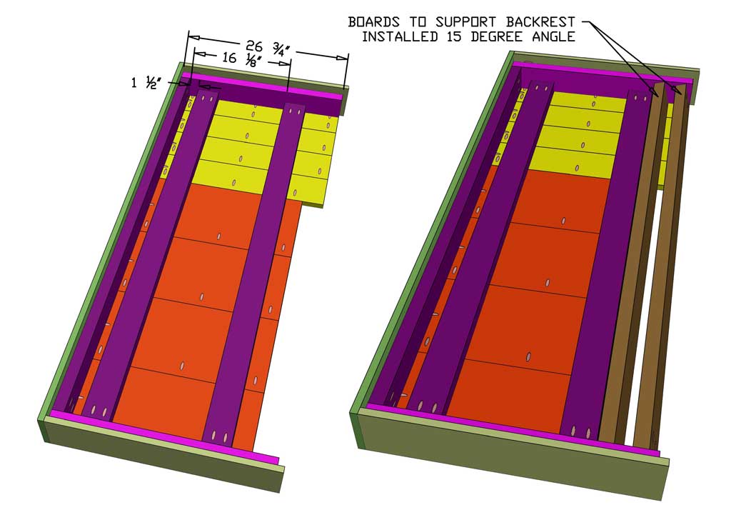 attaching frame to sofa