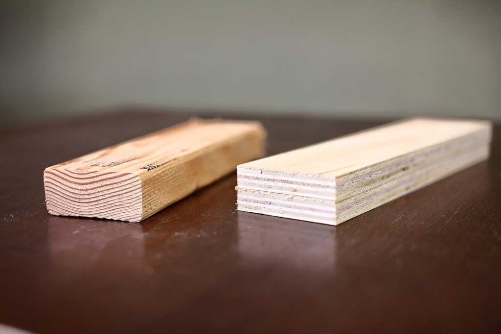 Strength of plywood vs solid wood