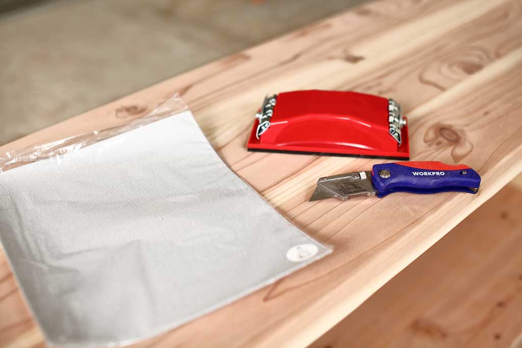 sanding block for sanding wood