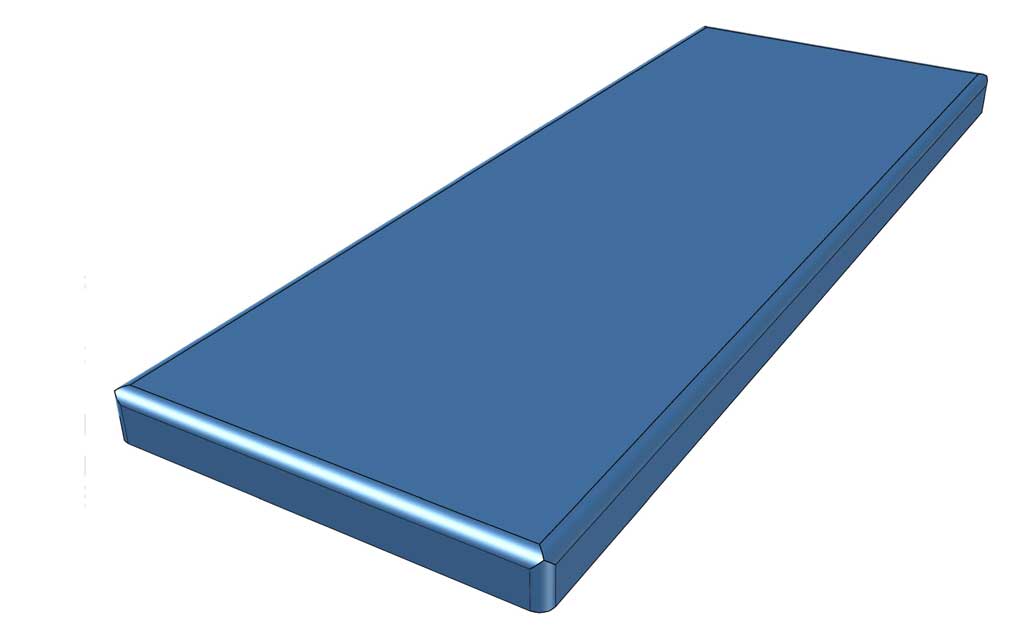 cushion for DIY Bench with Fabric Seat