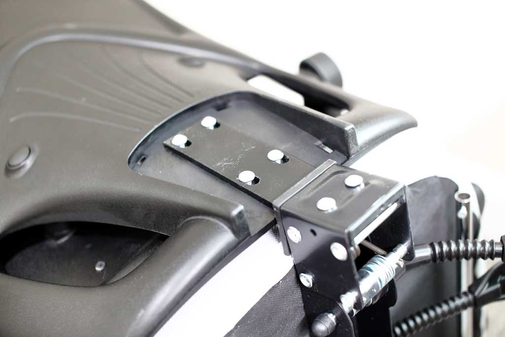 connecting backrest to the seat