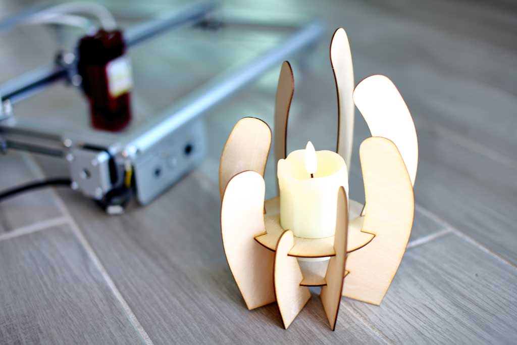 DIY candle Holder with Aufero Laser 2