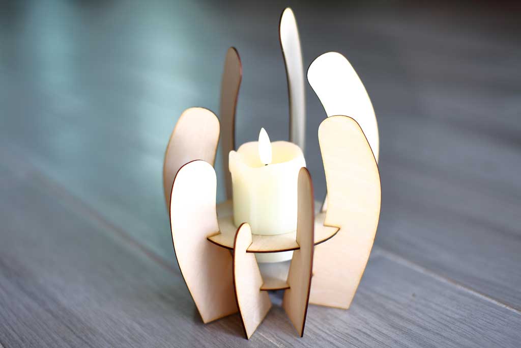 DIY candle Holder with Aufero Laser 2