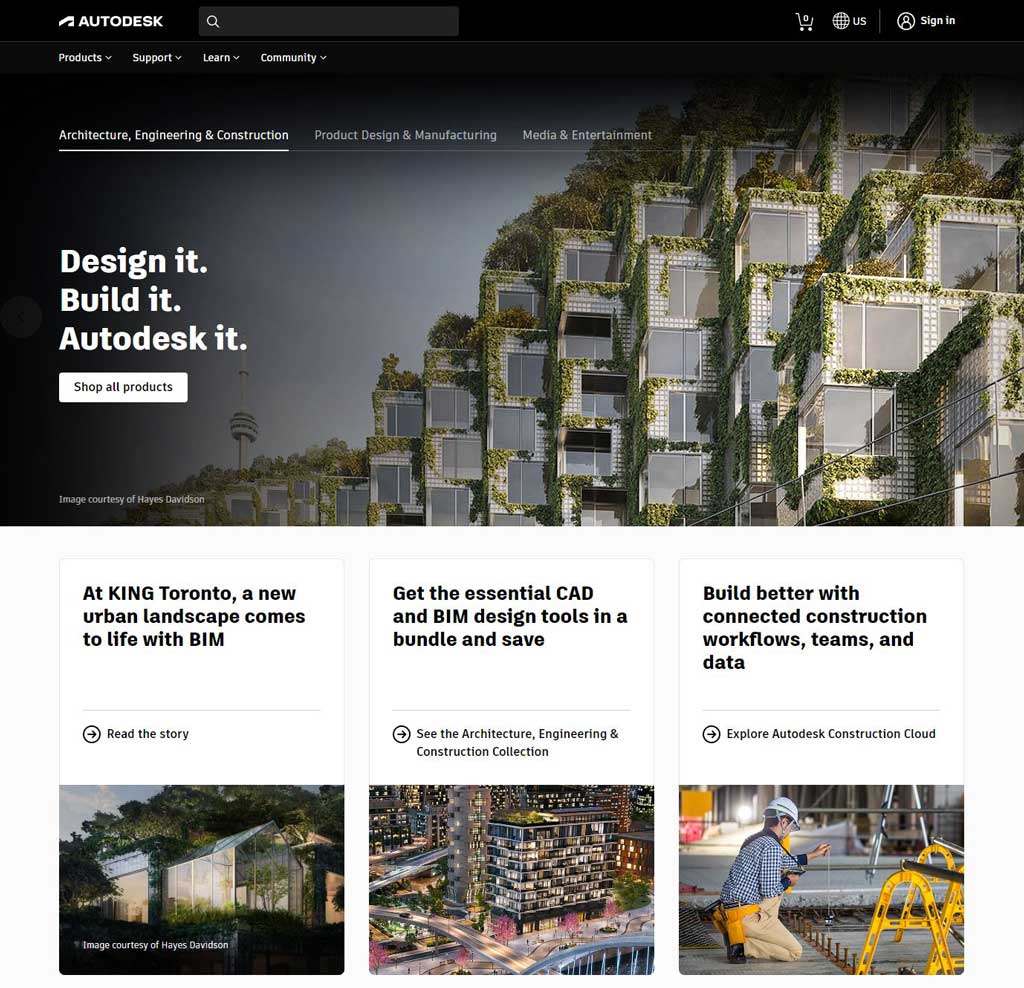 AutoDesk website picture