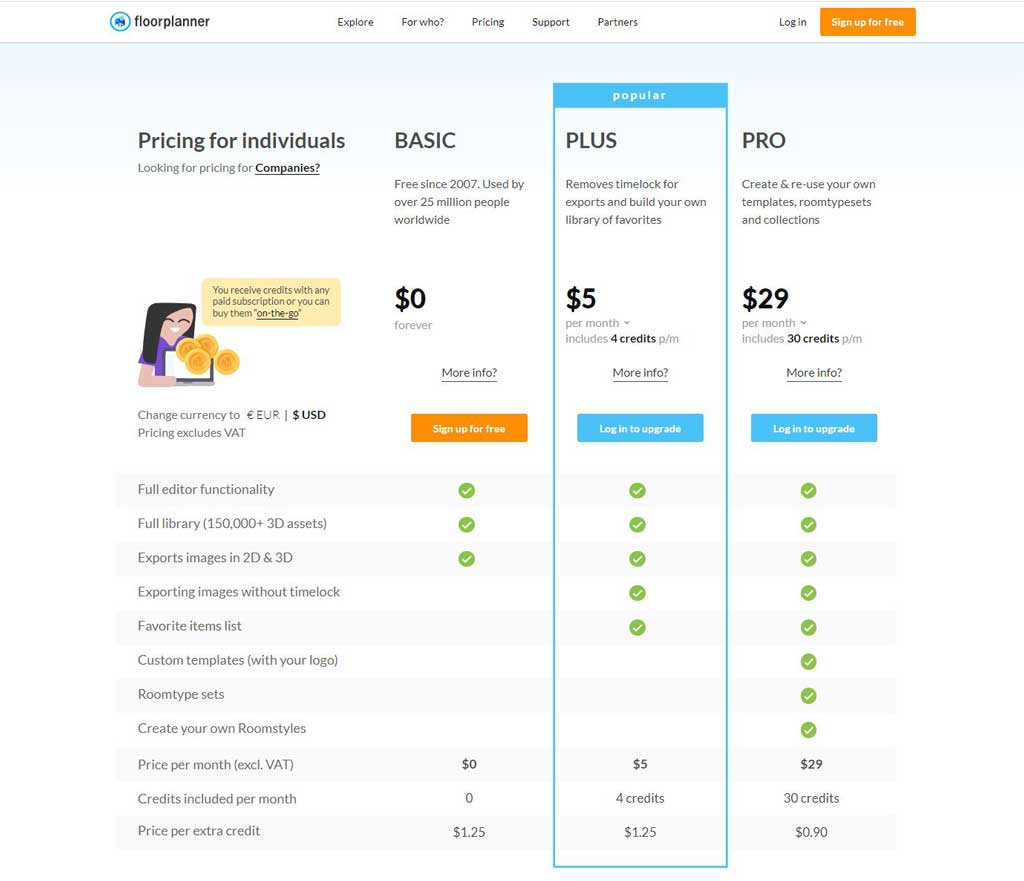 Floor Planner pricing