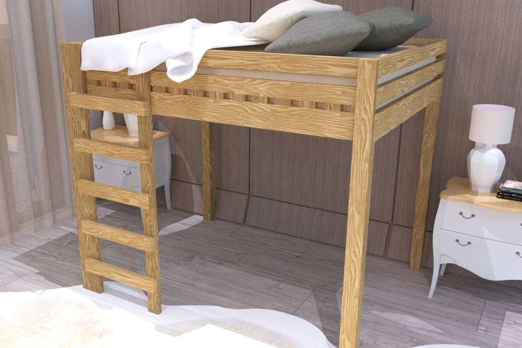 DIY Queen Size Loft Bed