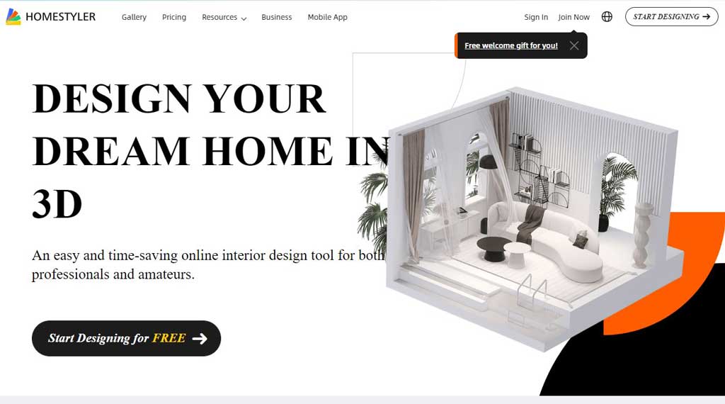 Homestyler website picture