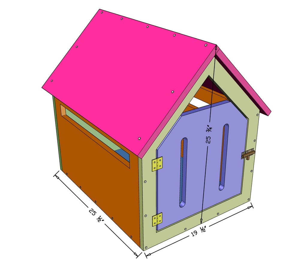 DIY Indoor Dog House dimensions