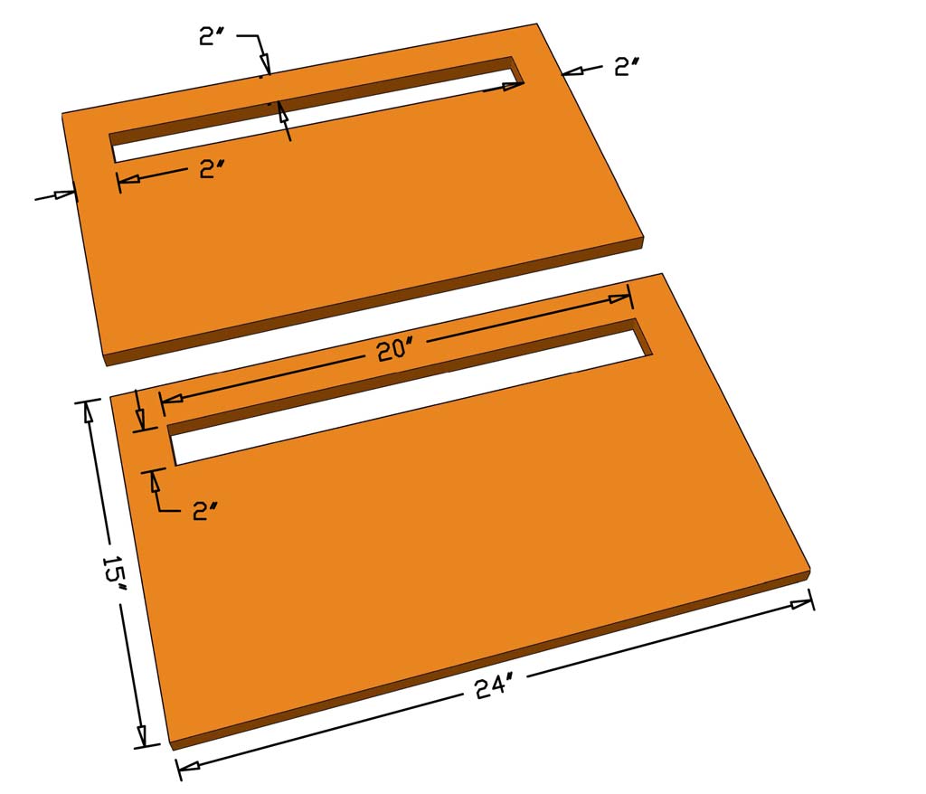 cutting side pieces for the DIY Dog house