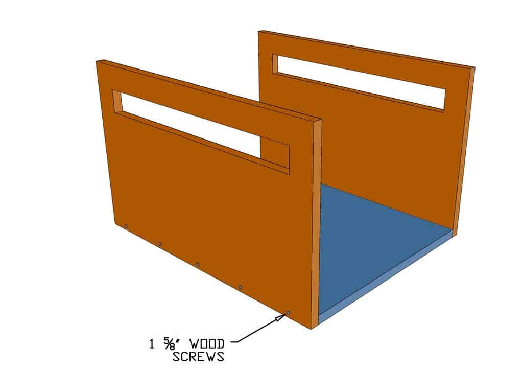 attaching side boards to the dog house