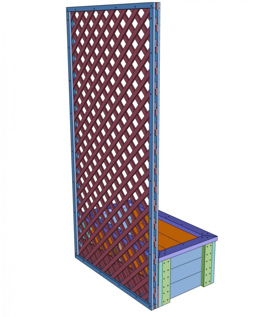 DIY Planter Box with Trellis