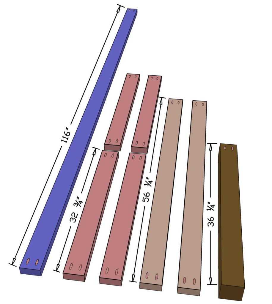 lumber for outdoor bar diy