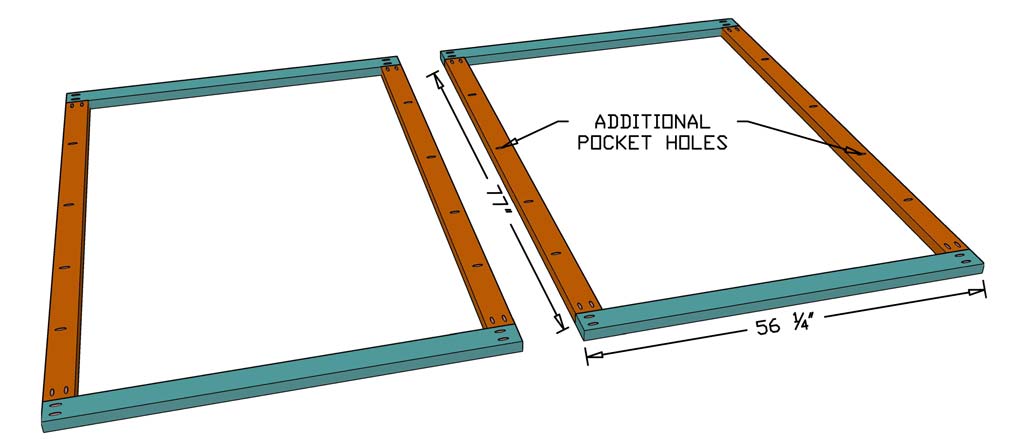 building back wall frame for outdoor bar
