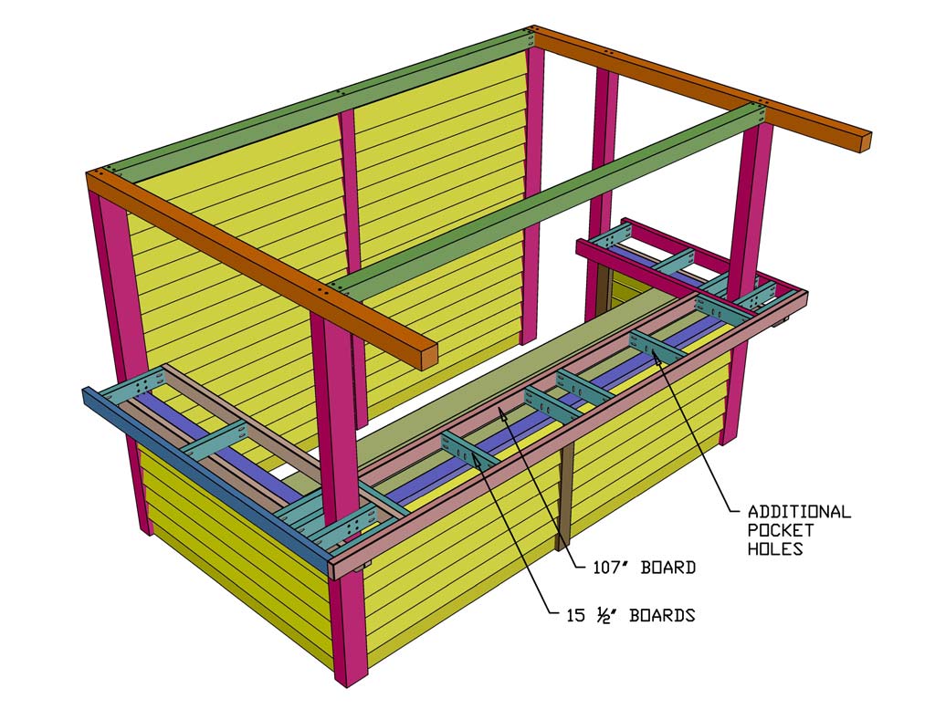 building table top for diy outdoor bar