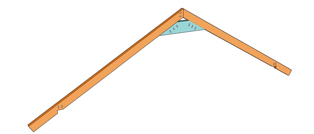 building a roof truss for diy bar