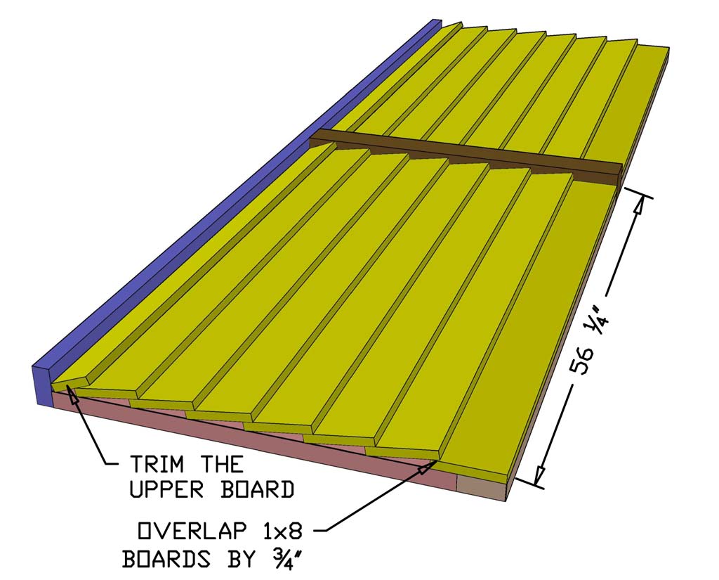 installing siding for front panel of outdoor bar