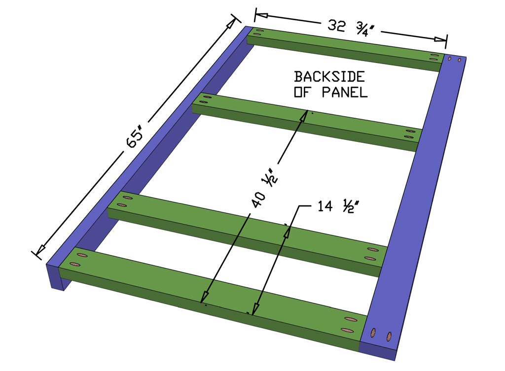 panel frame for outdoor bar