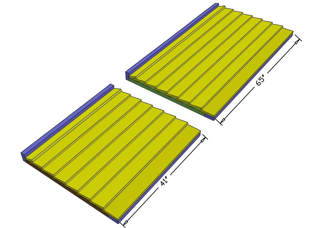 left and right panels of outdoor bar