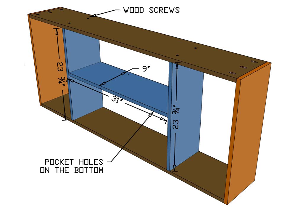 assembling shelf for a loft bed